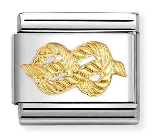 Nomination Composable Classic Symbols classic gold Knot 030149/59