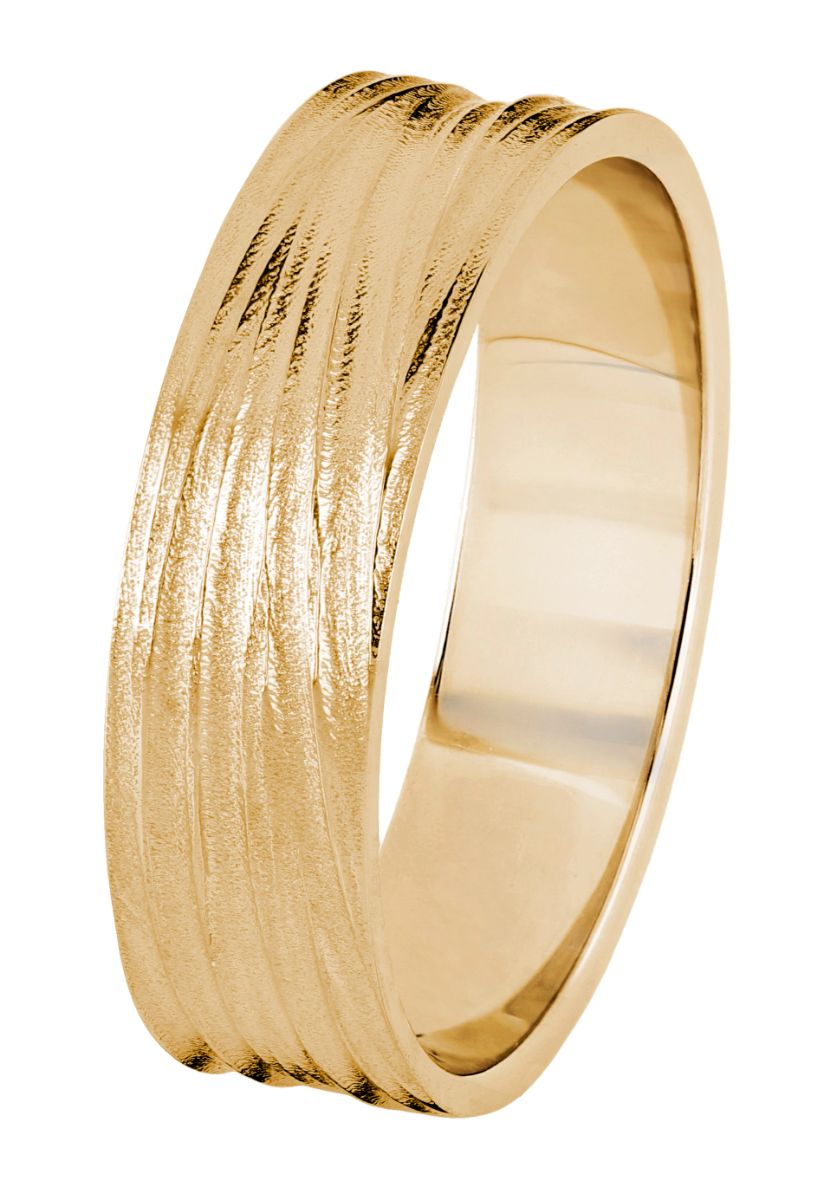 Kohinoor Flow 5.7mm keltakultasormus 003-455