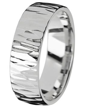 Kohinoor Duetto Gold Wood 7 mm valkokultasormus 003-814V