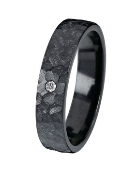 Kohinoor Duetto Black 0,05 ct zirkonium-timanttisormus 006-807-02