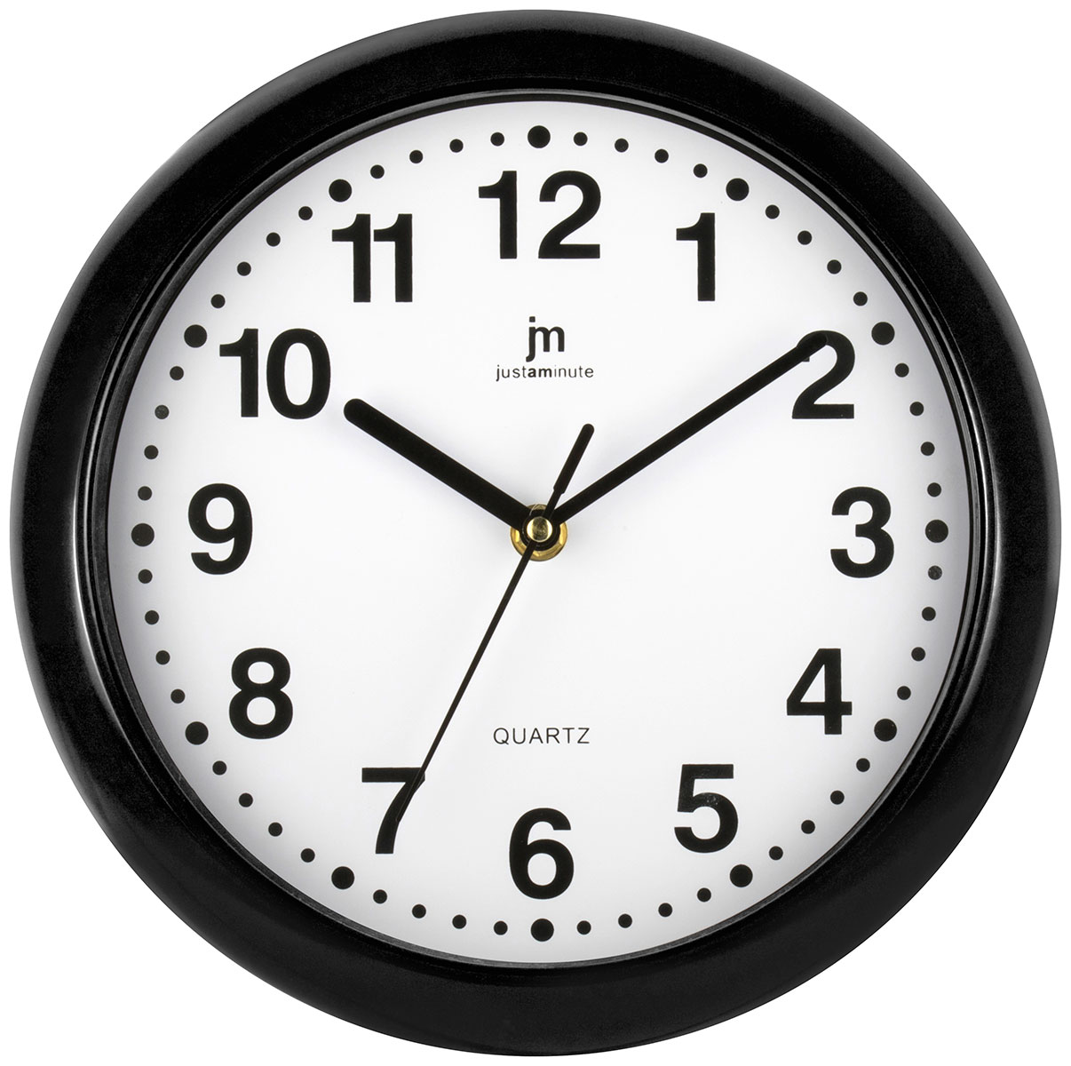 Justaminute seinäkello musta 00710N
