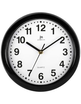Justaminute seinäkello musta 00710N