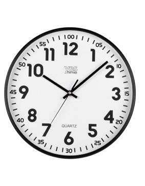 Justaminute seinäkello musta 00720YN