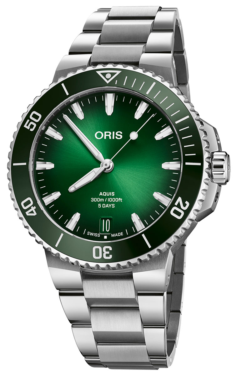 Oris Aquis Date Calibre 400 43.50 mm Green 01 400 7790 4157-07 8 23 02PEB