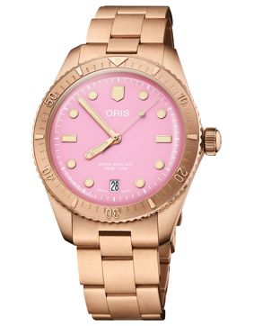 Oris Divers Sixty-Five Bronze Cotton Candy Edition 01 733 7771 3158-07 8 19 15