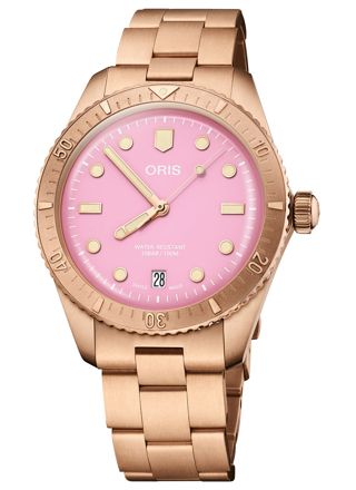Oris Divers Sixty-Five Bronze Cotton Candy Edition 01 733 7771 3158-07 8 19 15