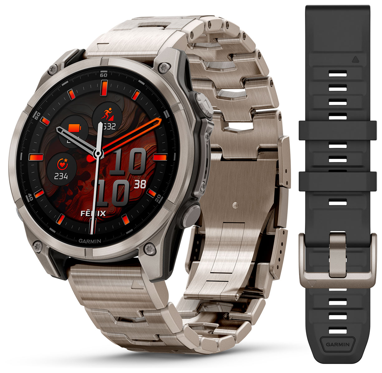 Garmin fenix titanium band online