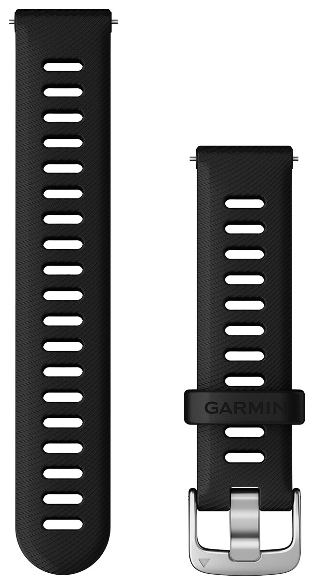 Garmin Quick Release silikoniranneke 18 mm mustat 010-11251-3E