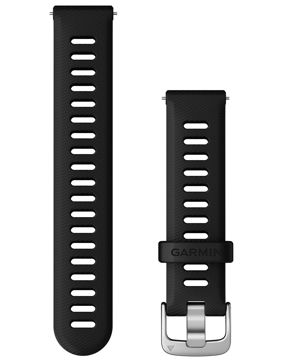 Garmin Quick Release silikoniranneke 18 mm mustat 010-11251-3E