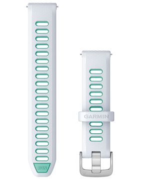 Garmin Quick Release silikoniranneke 18 mm vaaleanharmaa-turkoosi 010-11251-A4