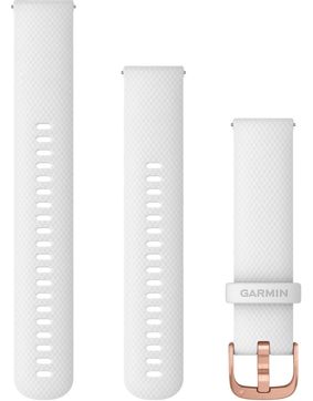 Garmin valkoinen Quick release -silikoniranneke 20mm 010-12924-10