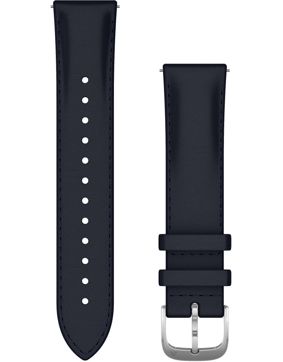 Garmin Vivomove Luxe sininen Quick release -nahkaranneke 20mm 010-12924-20
