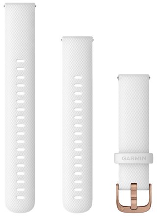 Garmin Quick Release silikoniranneke valkoinen 18 mm 010-12932-0F