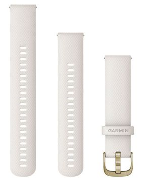 Garmin Quick Release norsunluu silikoniranneke, kullanväriset kiinnitysosat 20 mm 010-12932-53