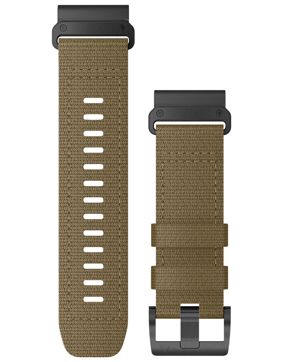 Garmin QuickFit 26 mm vaaleanruskea nailonranneke 010-13010-11