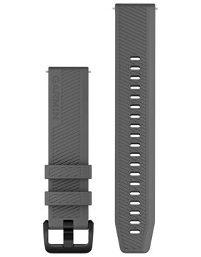 Garmin Quick Release silikoniranneke 20 mm tummanharmaa 010-13076-03