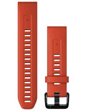 Garmin Quickfit 20 mm tulenpunainen silikoniranneke 010-13102-02