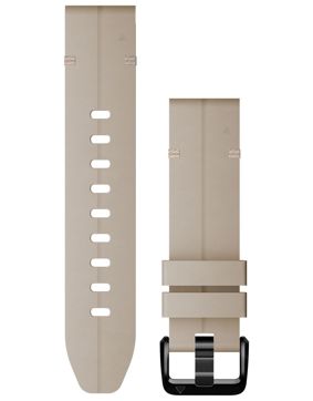 Garmin Quickfit 20 mm kalkkikiven värinen nahkaranneke 010-13102-06