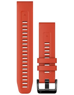 Garmin Quickfit 22 mm tulenpunainen silikoniranneke 010-13111-04
