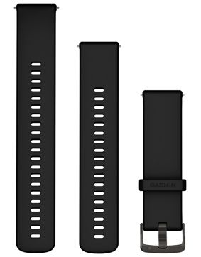 Garmin Venu 3 musta silikoniranneke 010-13256-21 22 mm