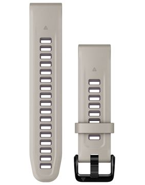 Garmin QuickFit 20 mm hiekanvärinen/punavioletti silikoniranneke 010-13279-05