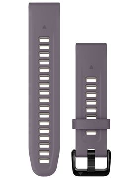 Garmin QuickFit 20 mm punavioletti/hiekanvärinen silikoniranneke 010-13279-06