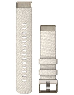 Garmin QuickFit 20 mm meleerattu kermanvärinen nailonranneke 010-13279-08