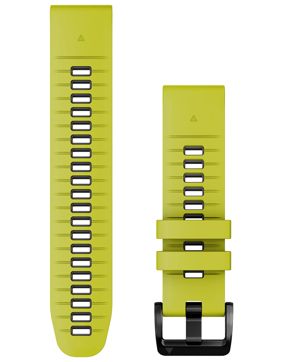 Garmin QuickFit 22 mm limenvihreä/grafiitinharmaa silikoniranneke 010-13280-03