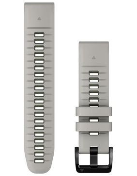 Garmin QuickFit 22 mm sumunharmaa/sammalenvihreä silikoniranneke 010-13280-08