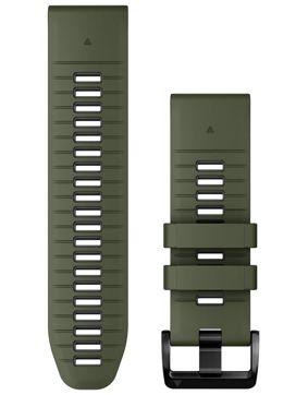 Garmin QuickFit 26 mm sammalenvihreä/grafiitinharmaa silikoniranneke 010-13281-07
