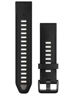 Garmin QuickFit 20 mm silikoniranneke musta 010-13391-00