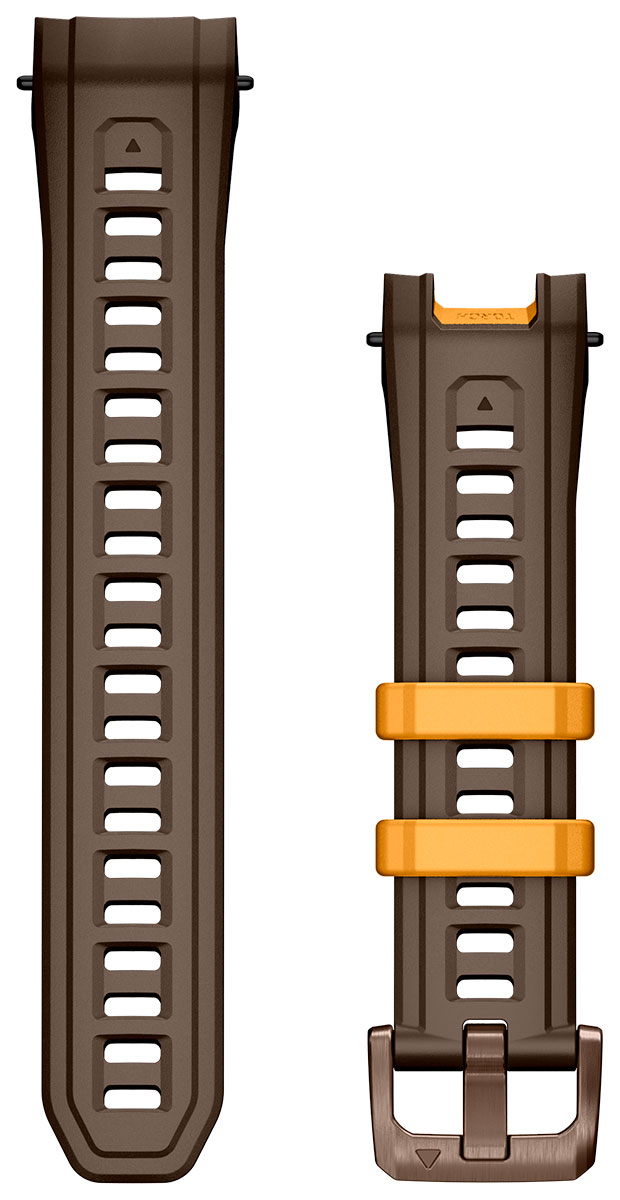 Garmin Instinct Crossover 22 mm AMOLED ruskea silikoniranneke 010-13395-11