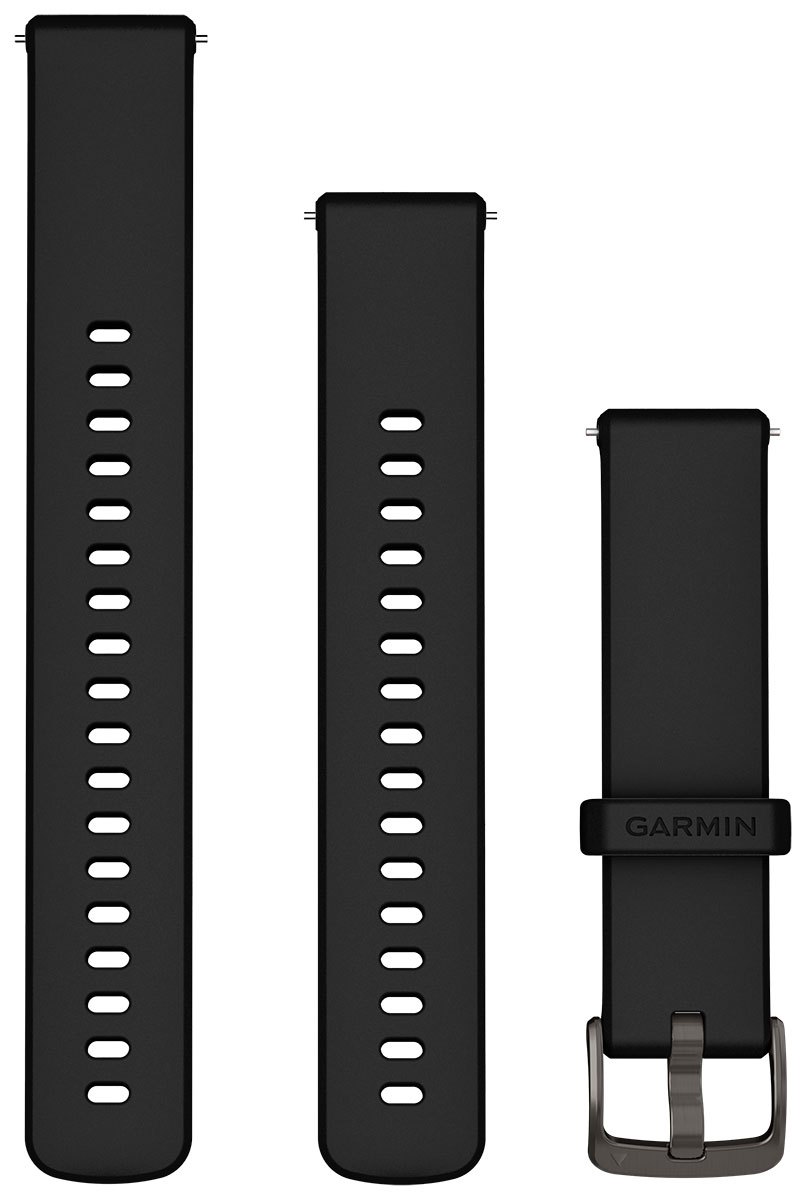 Garmin Venu 4 41mm musta silikoniranneke 18 mm 010-13406-02