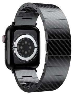 Tiera Apple Watch hiilikuituranneke musta 38/40/41