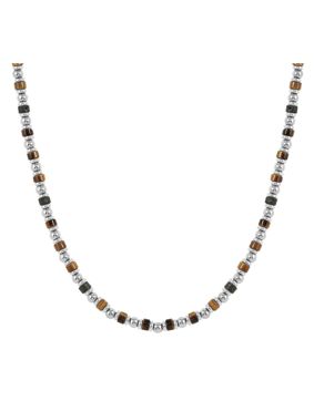 Nomination Instinctstyle kaulakoru tiikerinsilmä ja laavakivi 027933/091