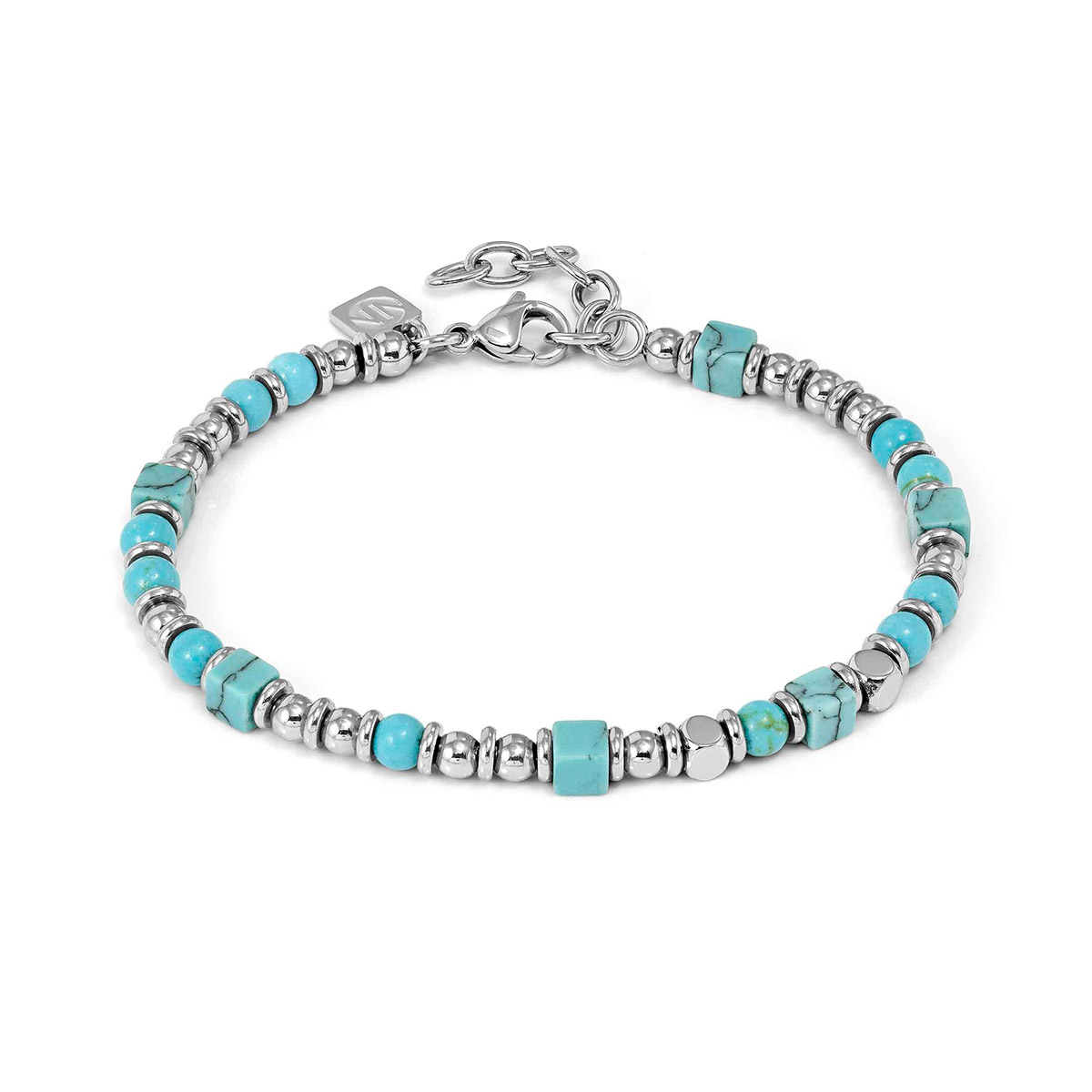 Nomination Instinctstyle teräsrannekoru turkoosi 027935/003