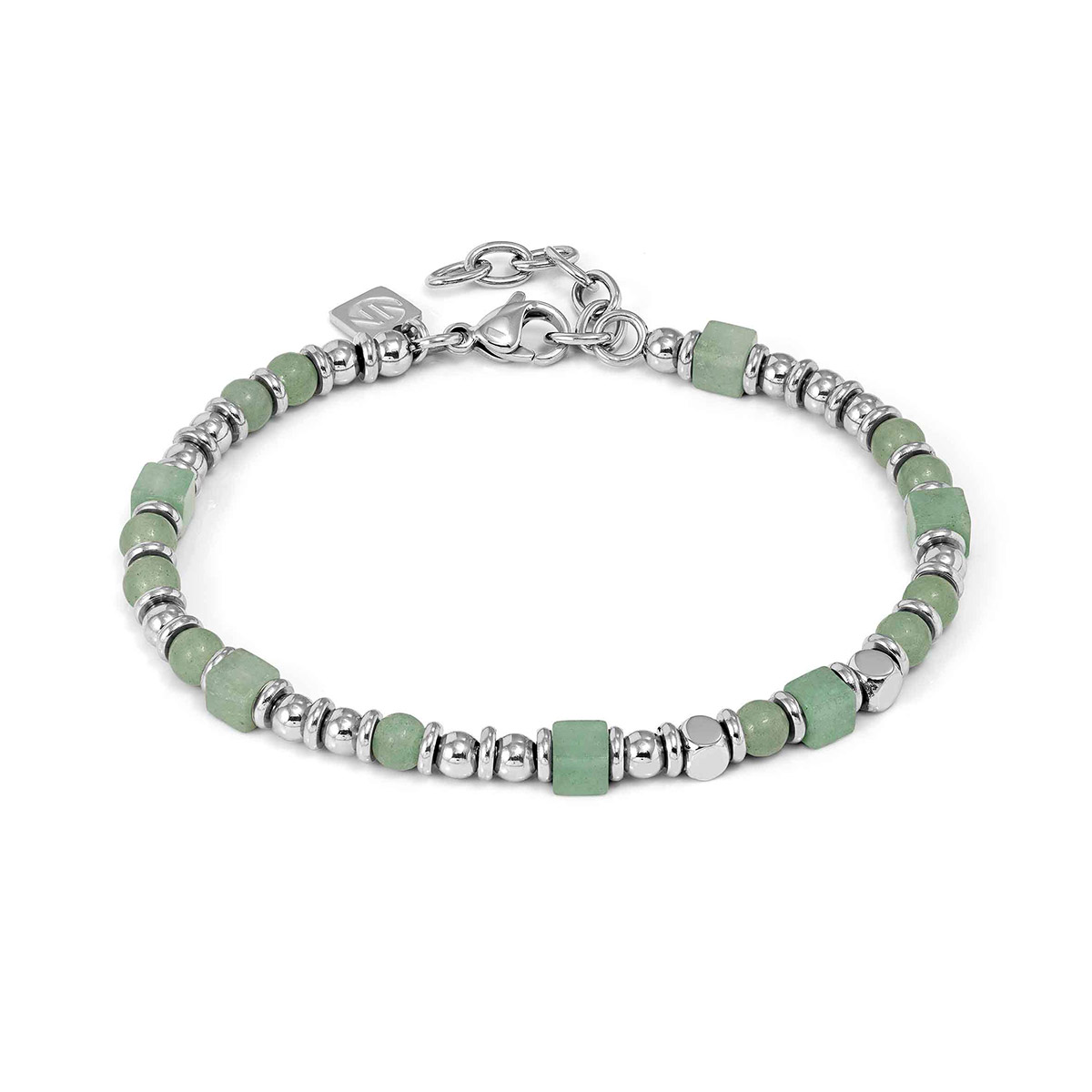 Nomination Instinctstyle teräsrannekoru aventuriini 027935/028