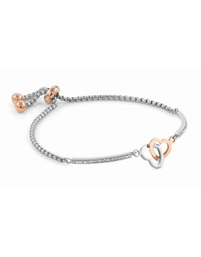 Nomination Milleluci rose gold Double hearts rannekoru 028004-051