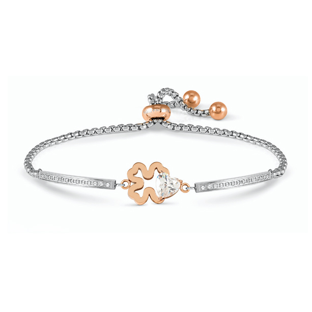 Nomination Milleluci teräs rannekoru neliapila ruusukulta 028020/006