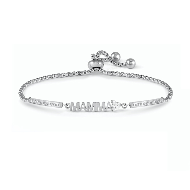 Nomination Milleluci teräs rannekoru Mamma hopea 028025/003