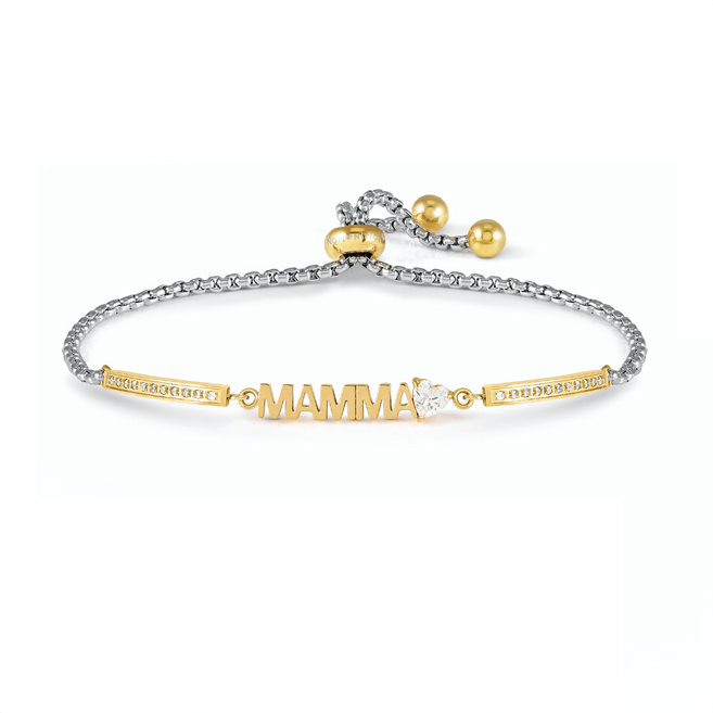 Nomination Milleluci teräs rannekoru Mamma kulta 028027/003