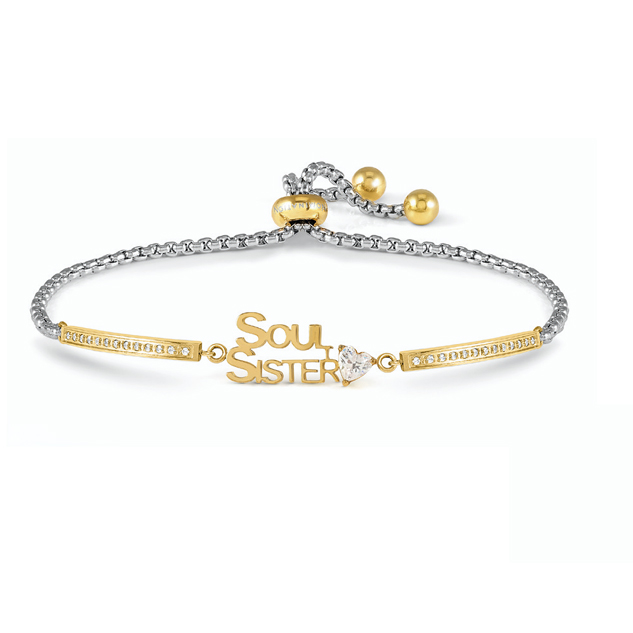 Nomination Milleluci teräs rannekoru Soul Sister kulta 028027/007