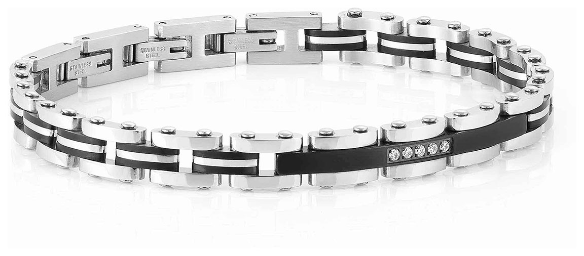 Nomination Strong Steel with Black Ceramic rannekoru 028301 004