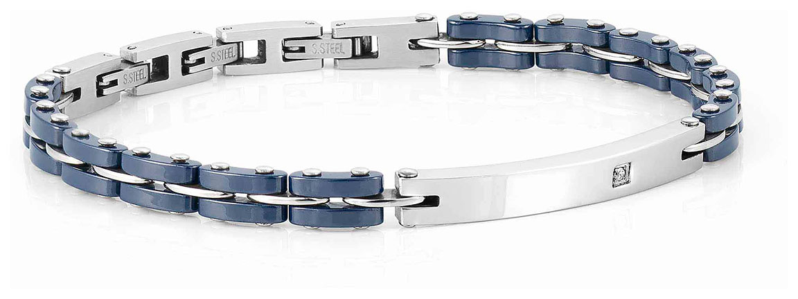 Nomination Strong Steel with Blue PVD rannekoru 028302 004