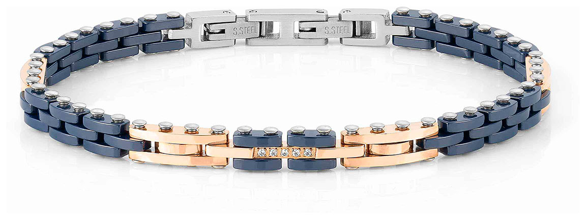 Nomination Strong with Stones Rose Gold and Blue rannekoru 028302 005
