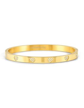 Nomination Pretty bangles pave small size kullanvärinen sydänrannerengas 029503/006