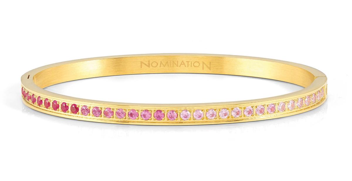 Nomination Pretty bangles large size kullanvärinen allianssirannerengas pinkki 029506/021
