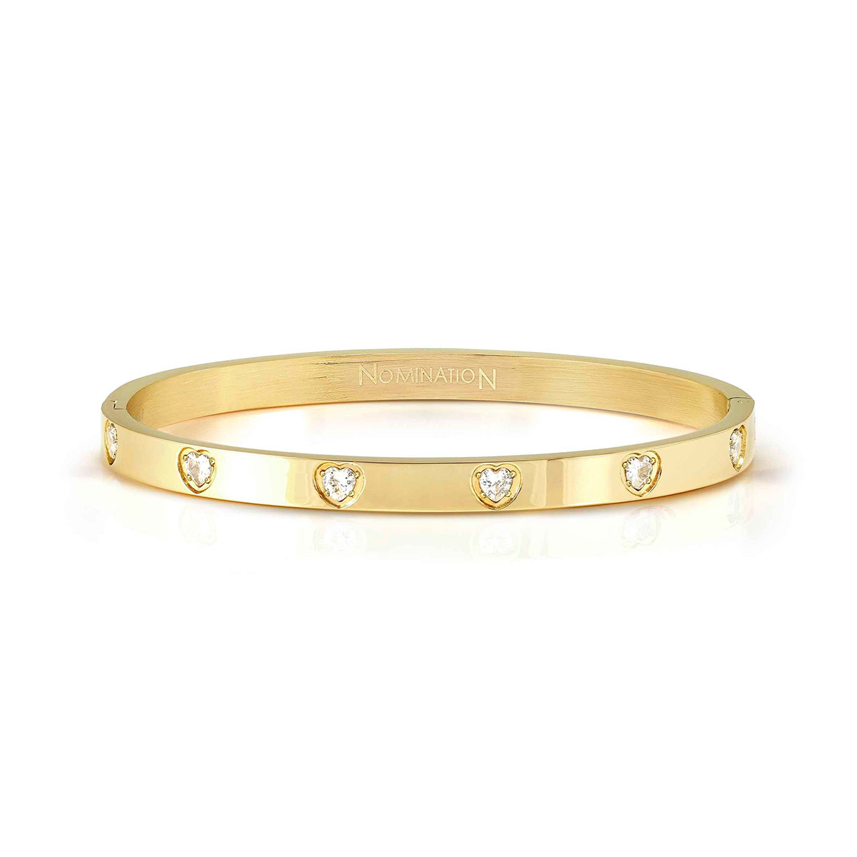 Nomination Pretty Bangles teräs rannekoru kulta S-koko 029528/020