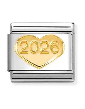 Nomination Composable Classic Symbols Sydän 2026 kulta 030149/68