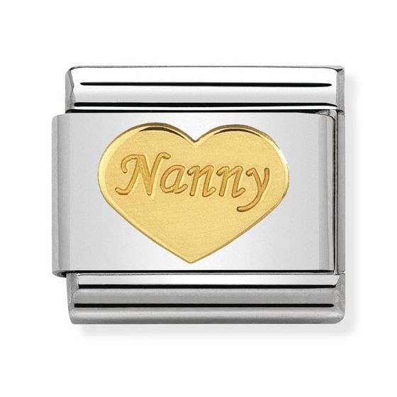 Nomination Gold Nanny Heart 030162-35